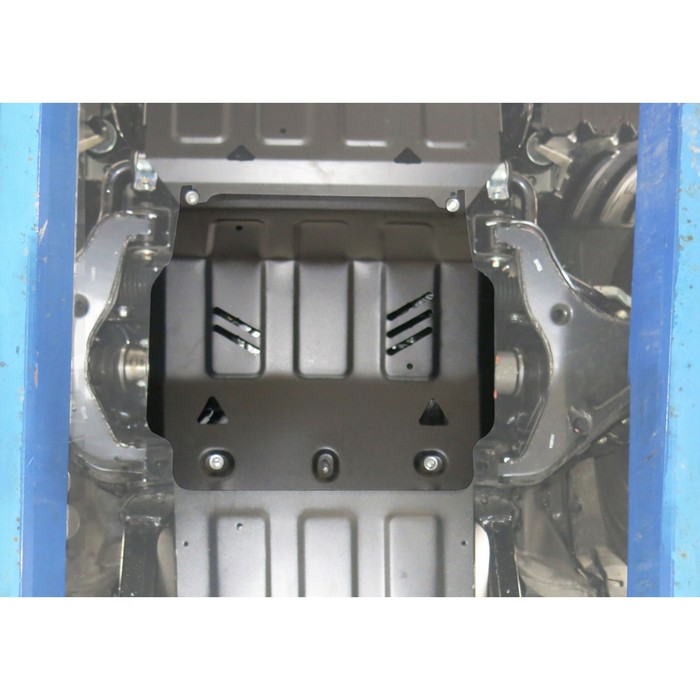 Защита картера АвтоБРОНЯ для Mitsubishi Pajero Sport (V - 3.0; 2.4d) 2016-н.в., крепеж в комплекте, сталь, 2 мм, 111.04041.1