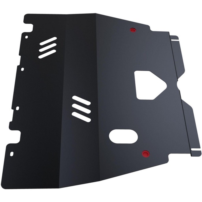 Защита картера и КПП АвтоБРОНЯ для Peugeot 206 (V - 1.4; 1.6) 2006-2013, крепеж в комплекте, сталь, 2 мм, 111.04301.1