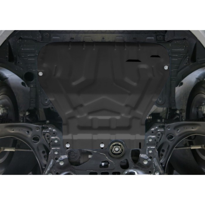 Защита картера и КПП АвтоБРОНЯ для Skoda Octavia (V - 1.4; 1.8; 1.6 / кроме Webasto) 2013-2017 / (V - 1.4; 1.8; 1.6 / МКПП) 2017-н.в., крепеж в комплекте, сталь, 2 мм, 111.05111.1