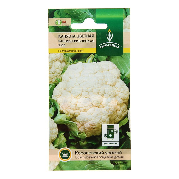 Семена Капуста "Ранняя Грибовская 1355", цветная, 0,3 г