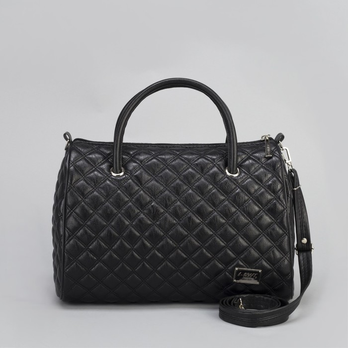 Сумка женская на молнии, 1 отдел, наружный карман, цвет чёрный