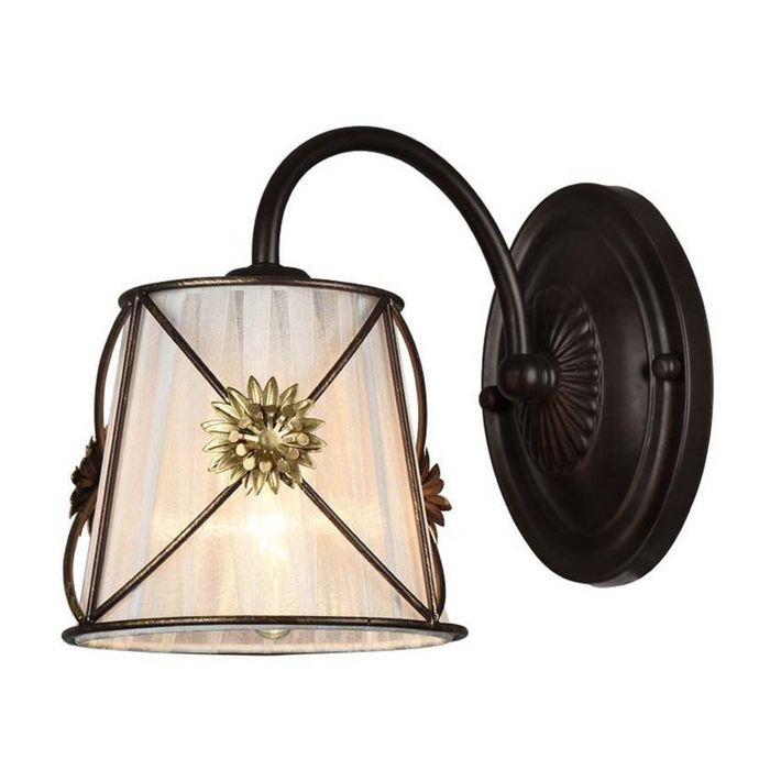 Бра классика "Наоми", 1 лампа, коричневое