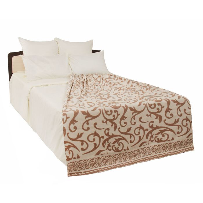 Одеяло жаккардовое рис 3/15 140х205 см хлопок 390 гр/м