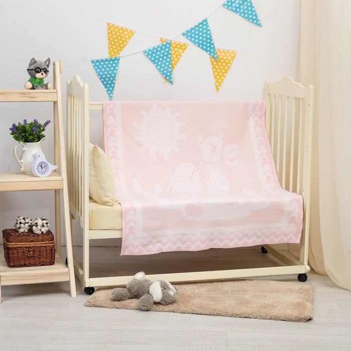 Одеяло жаккардовое рис 1/11 100х140 см хлопок 390 гр/м