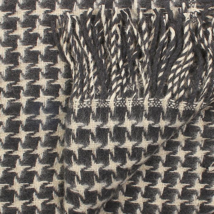 Плед шерстяной Жаккард цв 2/12 170х200 см, новозеландская шерсть, 430 гр/м