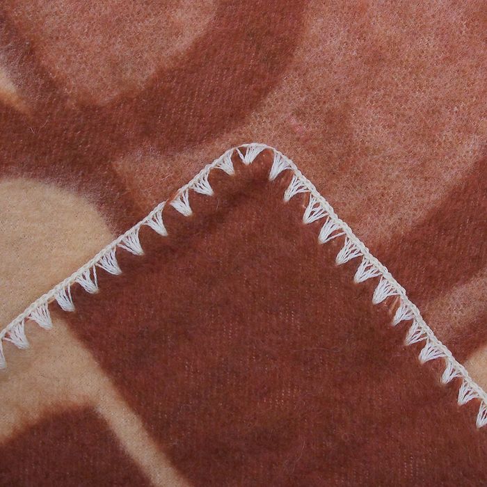 Плед полушерстяной Вафелька рис 1154/00 микс 140х200 см, 25 шерсть 75 акрил, 300 гр/м