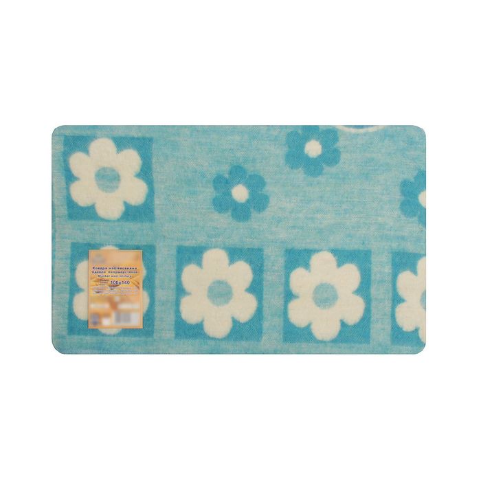 Одеяло полушерстяное жаккардовое рис 6/4 100х140 см, 40 шерсть 47 акрил 13 хл, 500 гр/м