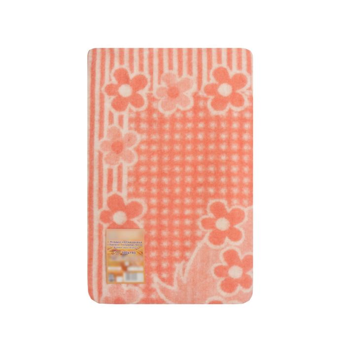 Одеяло полушерстяное жаккардовое рис 6/12 100х140 см, 40 шерсть 47 акрил 13 хл, 500 гр/м