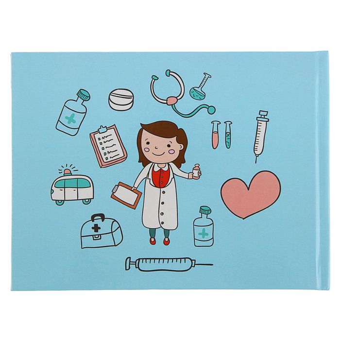 Карта медицинская "История развития ребенка" 120 листов, голубые барашки