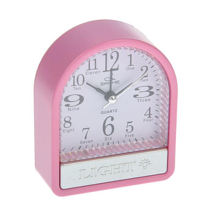 Будильник арка с подсветкой снизу, микс 8*10см