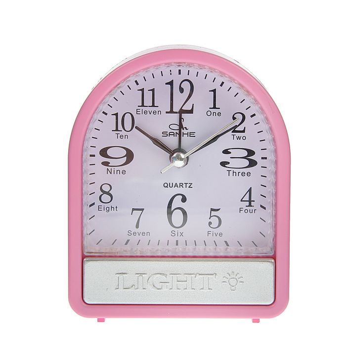 Будильник арка с подсветкой снизу, микс 8*10см