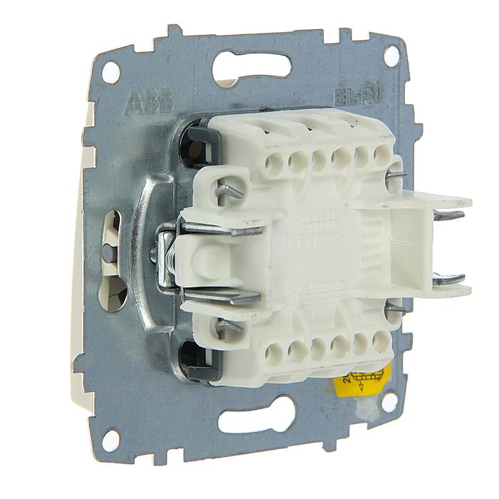 Переключатель ABB Cosmo, одноклавишный, сх.6, кремовый, 619-010300-209