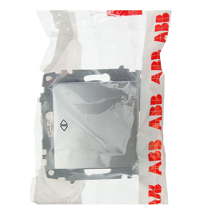 Переключатель перекрестный ABB Cosmo, одноклавишный, сх. 7, алюминий, 619-011000-214