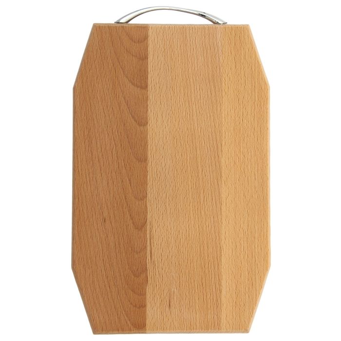 Доска разделочная "Ромб" малая, с металлической ручкой