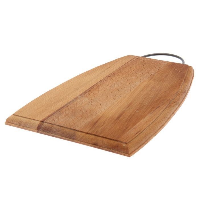 Доска разделочная "Трапеция" с металлической ручкой