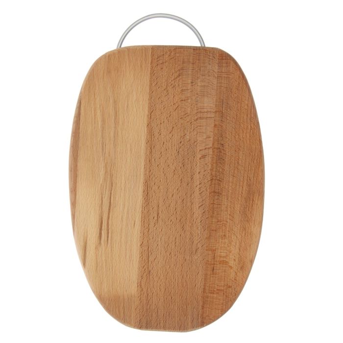 Доска разделочная "Овал" малый с металлической ручкой
