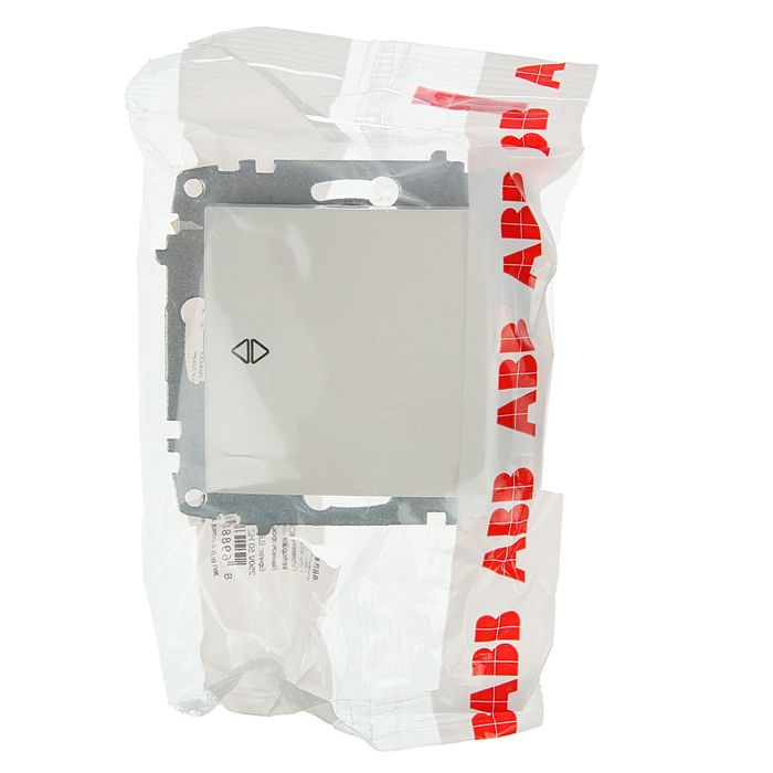 Переключатель ABB Cosmo, одноклавишный, сх.6, белый, 619-010200-209