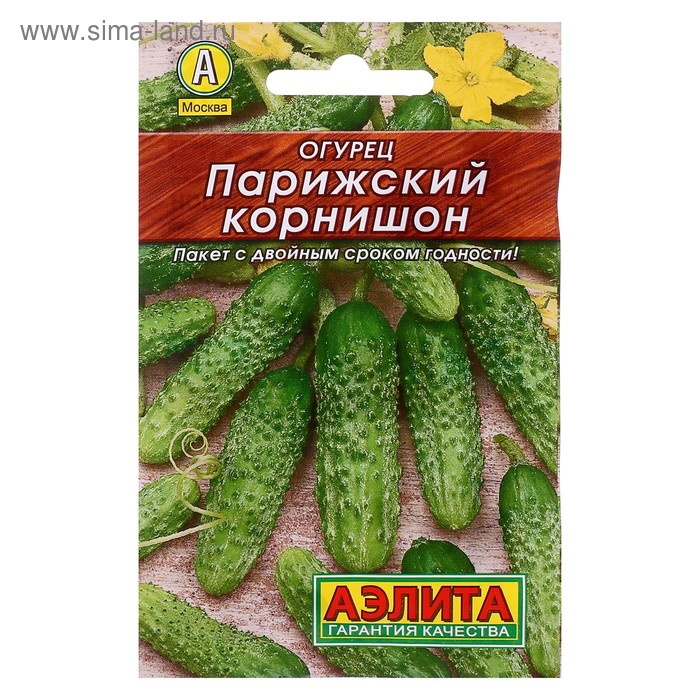 

Семена Огурец "Парижский корнишон" "Лидер", раннеспелый, пчелоопыляемый, 20 шт,