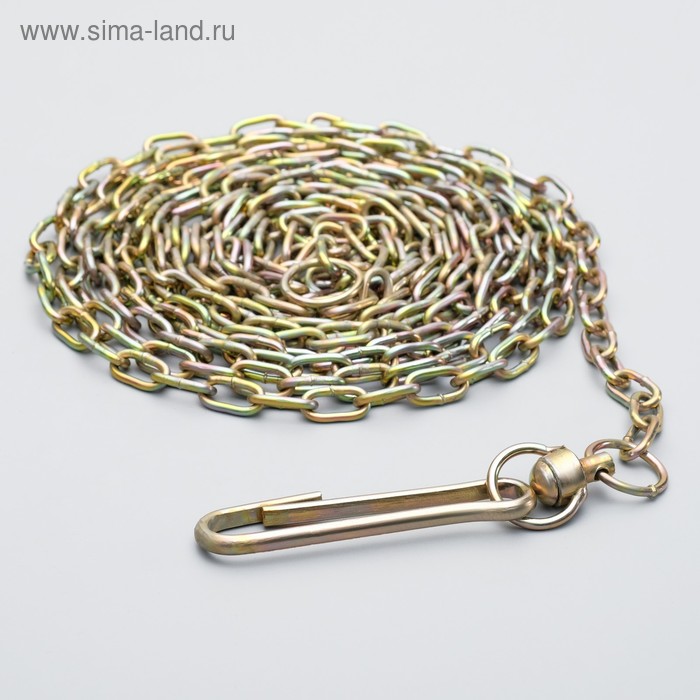 

Цепь для привязи собак, 5м, калибр 3*16 мм, желтая