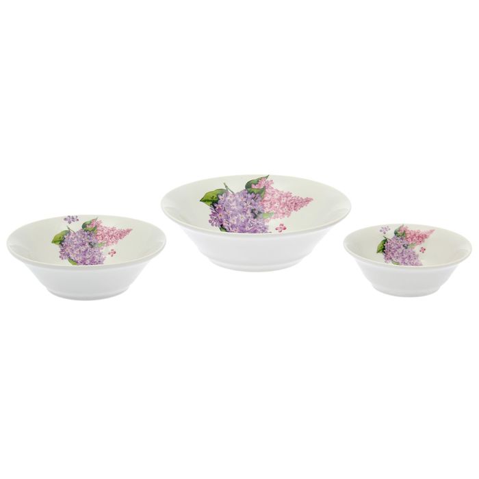 Набор салатников "Сирень", 3 предмета