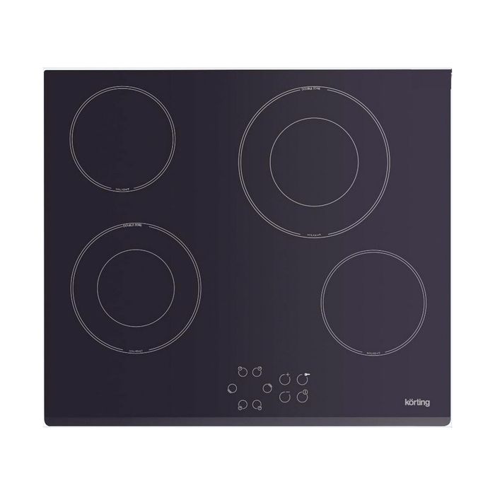 Варочная поверхность Körting HK 62031 B, электрическая, 4 конфорки, черный