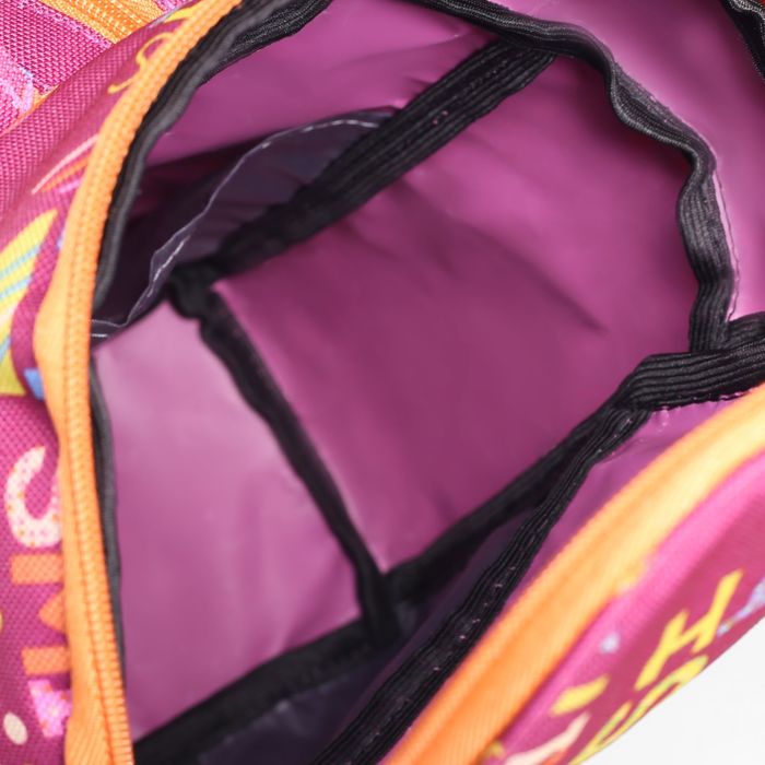 Рюкзак молодёжный на молнии, 1 отдел, наружный карман, цвет розовый