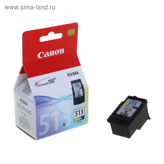 Картридж струйный Canon CL-513 2971B007 многоцветный для Canon MP240/MP260/MP480 картридж canon cl 513 многоцветный картридж