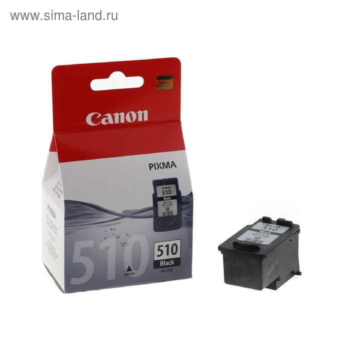 цена Картридж струйный Canon PG-510 2970B007 черный для Canon MP240/MP260/MP480