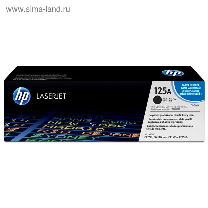 

Картридж HP 125A CB540A для CLJ CP1215/CP1515/CP1518 (2200k), черный