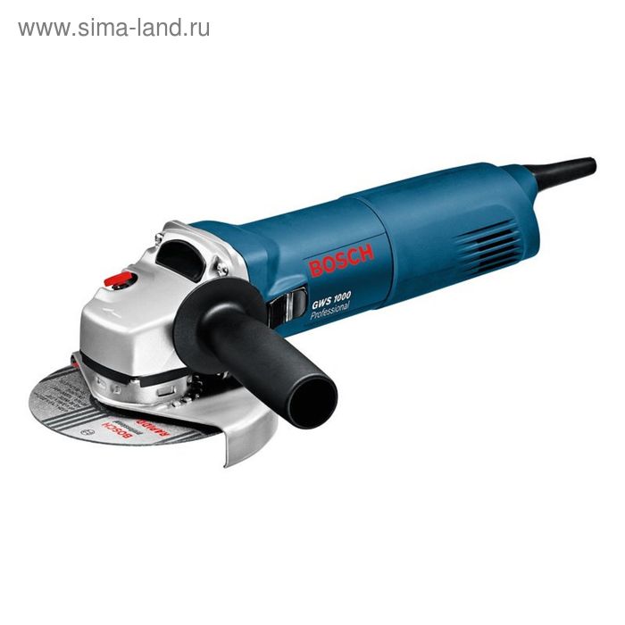 Углошлифовальная машина Bosch GWS 1000 (06018218R0), 1000 Вт, 11000 об/мин.