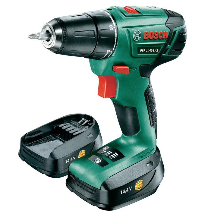 Аккумуляторная дрель-шуруповерт Bosch PSR 1440 LI-2 (06039A3021), 14.4 В, 2 акк.