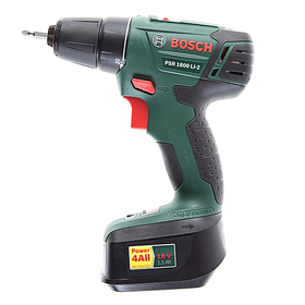 

Аккумуляторная дрель-шуруповерт Bosch PSR 1800 LI-2 (06039A3121), 18 В, 2 акк.