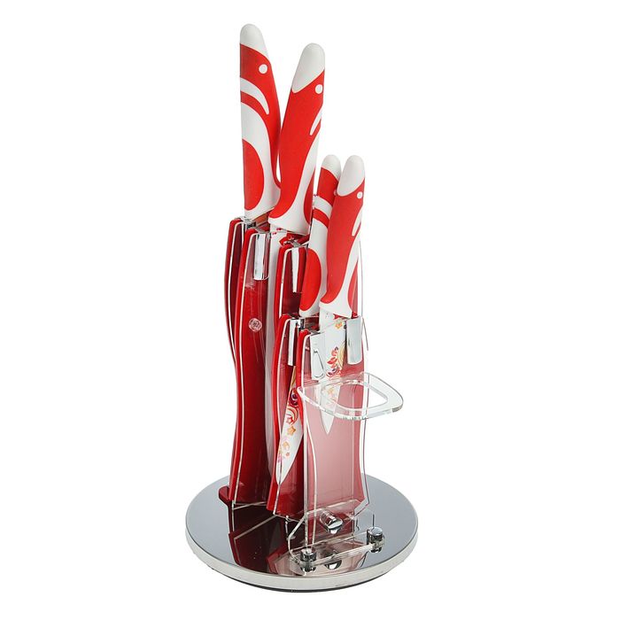 Набор 4 предметов 20/20/13/9,5 см,  на подставке "Солнечные узоры" УЦЕНКА