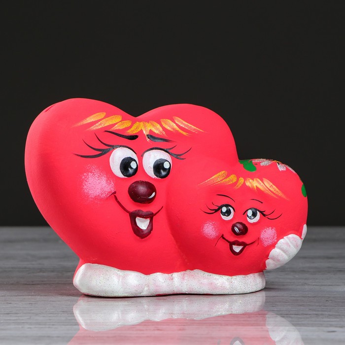 Копилка "Сердце двойное" малая