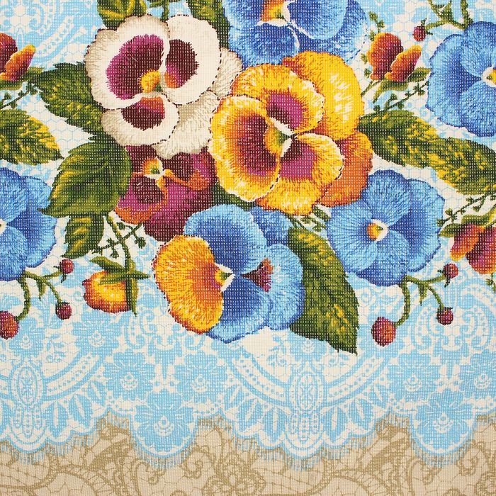 Полотенце «Анютины глазки», размер 40х75 см