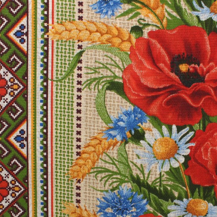 Скатерть «Маки», размер 150х150 см