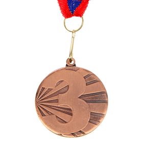 Медаль призовая, 3 место, бронза, d=4,5 см Ош