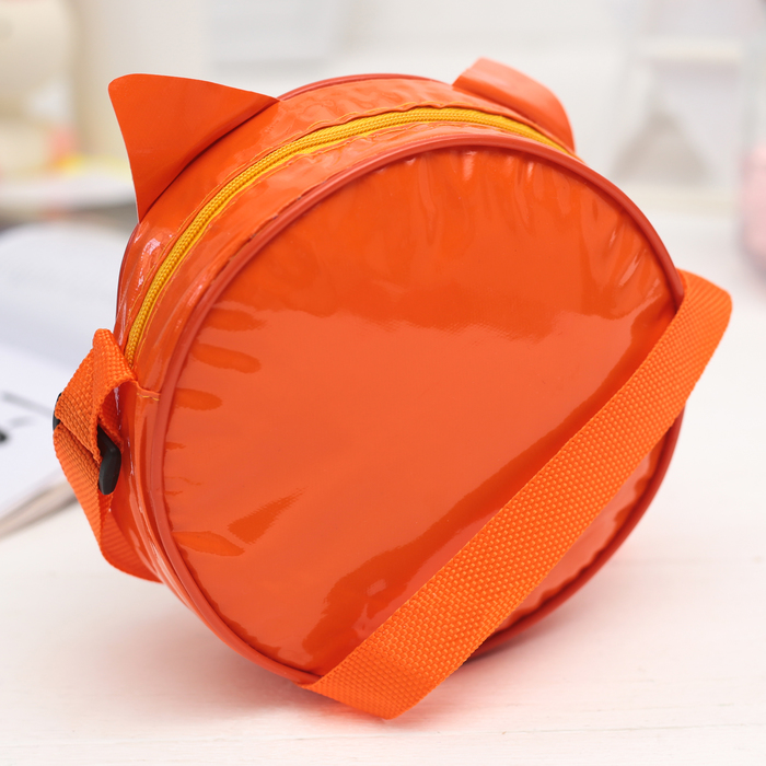 Сумочка детская "Котенок" круглая с ушками, d=15,5см