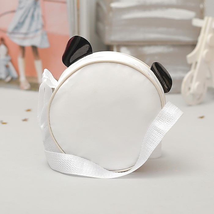 Сумочка детская "Пандочка" круглая с ушками, d=15,5см