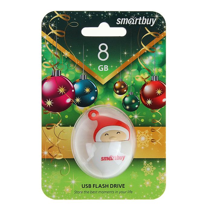 Подарочная USB-флешка Smartbuy 8GB NY series Santa-A