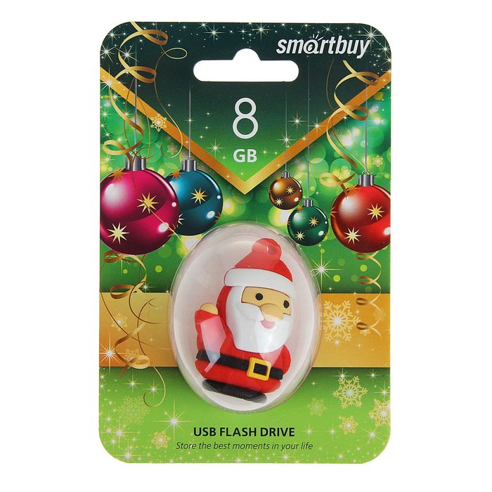 Подарочная USB-флешка Smartbuy 8GB NY series Santa-S