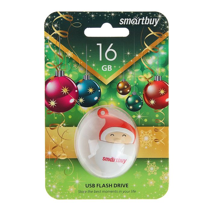Подарочная USB-флешка Smartbuy 16GB NY series Santa-A