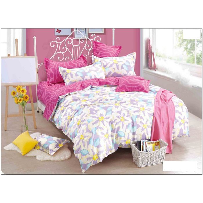 Постельное бельё 1,5 сп., размер 145х220, 145х220, 70х70-1 шт., сатин 120 г/м2 259