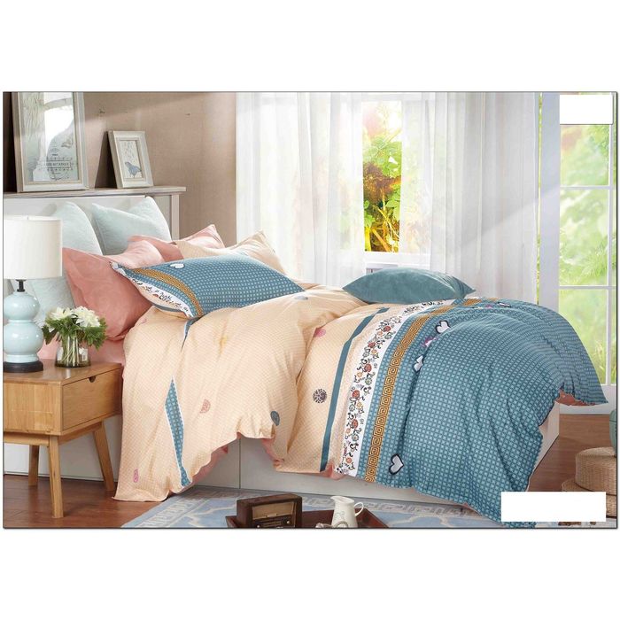 Постельное бельё евро, размер 240х215, 200х215, 70х70-2 шт., 50х70-2 шт., сатин 120 г/м2 340