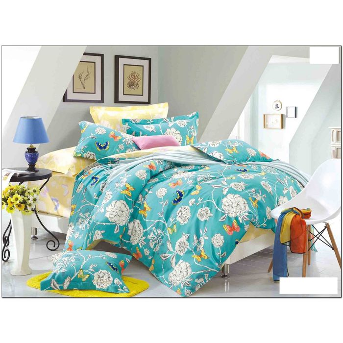 Постельное бельё евро, размер 240х220, 200х220, 70х70-2 шт., 50х70-2 шт., сатин 120 г/м2 412