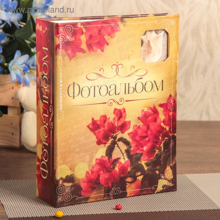 

Фотоальбом 100 фото 13х18 см с окном "Нежный букет" 15,5х19,5 см