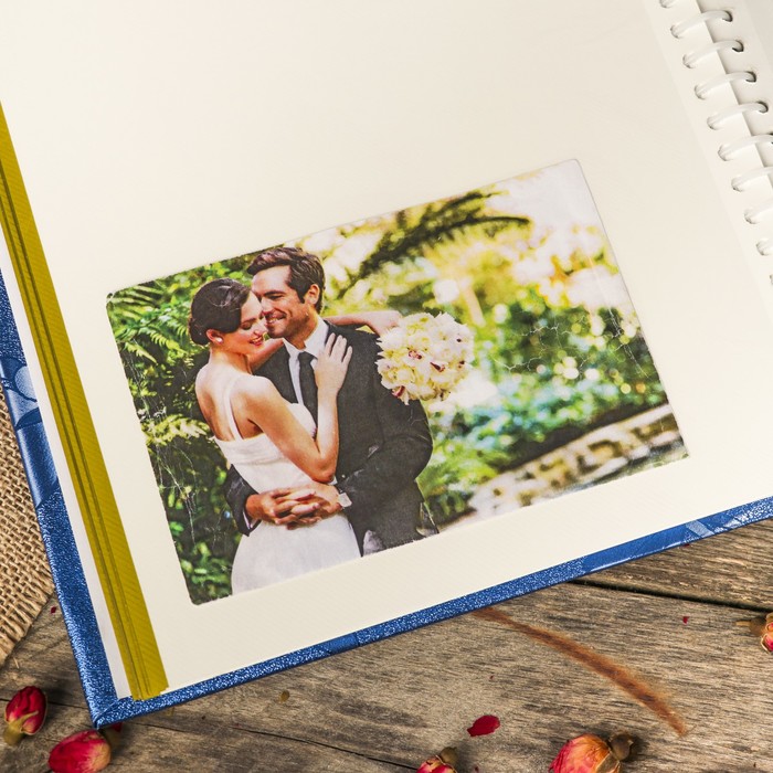 Фотоальбом магнитный 20 листов "Растительные узоры" металлический блеск МИКС 29х24,5х2,5см