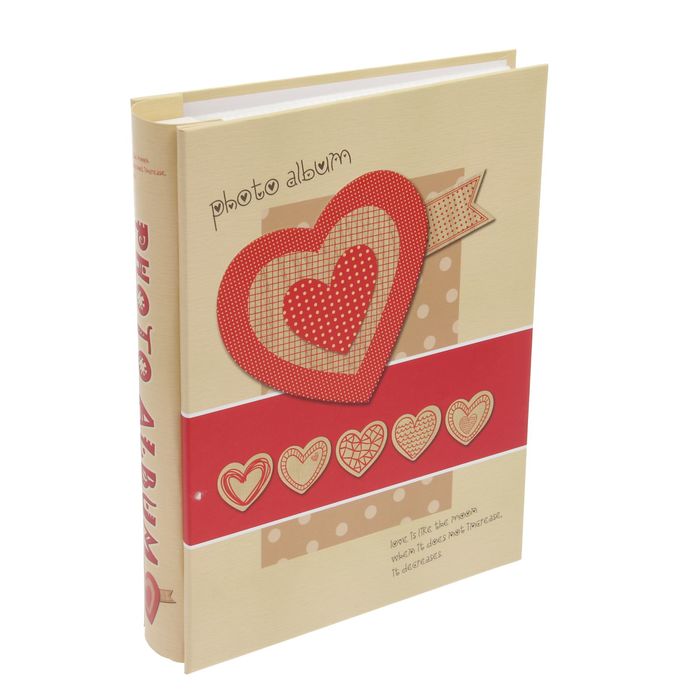 Фотоальбом на 100 фото 10х15 см "Сердца" МИКС 26,5х20,5х5,5 см