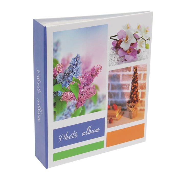 Фотоальбом на 80 фото 10х15 см "Цветочная феерия" в коробке МИКС 23х19,5х5 см
