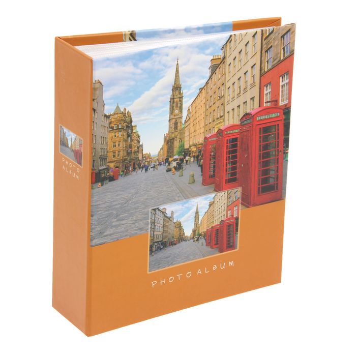 Фотоальбом на 40 фото 10х15 см "Городская жизнь" в коробке МИКС 17х14х5 см